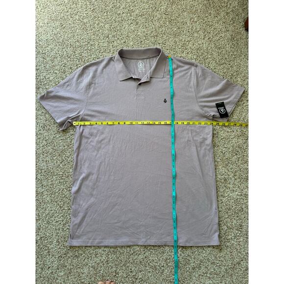 NWT - VOLCOM pull over polo shirt, size XXLarge, Purple/Gray color - Picture 5 of 9